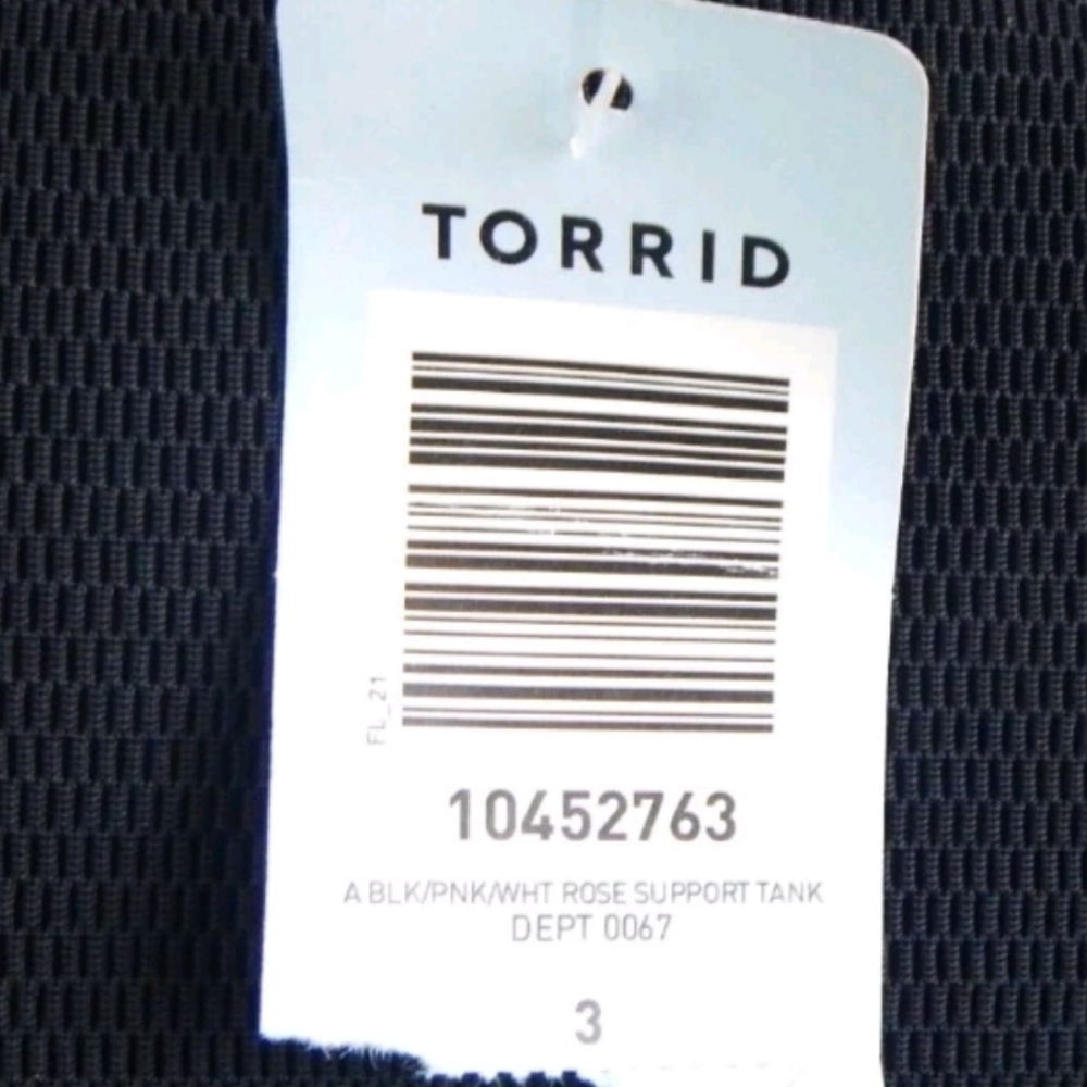 Torrid Active Floral Racerback Support Tank Top - Picture 5 of 5